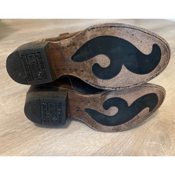 Corral Women’s Chocolate Ankle Boots Size 6.5 Medium C 1064 - Picture 6 of 11